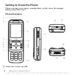 Preview for 8 page of Sony Ericsson W830I User Manual