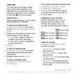 Preview for 71 page of Sony Ericsson W830I User Manual