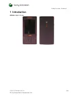 Preview for 3 page of Sony Ericsson W950c Working Instruction, Mechanical