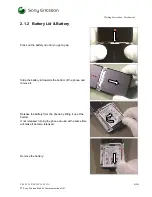 Preview for 8 page of Sony Ericsson W950c Working Instruction, Mechanical