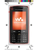 Preview for 1 page of Sony Ericsson W960 Brochure