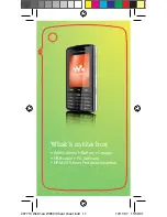 Preview for 11 page of Sony Ericsson W960 Brochure