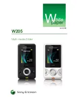 Preview for 1 page of Sony Ericsson WALKMAN W205 White Paper