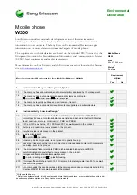 Sony Ericsson Walkman W300 Supplementary Manual preview