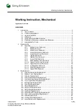 Sony Ericsson Walkman W380 Working Instruction, Mechanical предпросмотр