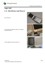 Предварительный просмотр 17 страницы Sony Ericsson Walkman W380 Working Instruction, Mechanical