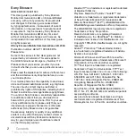 Preview for 2 page of Sony Ericsson Walkman W610i User Manual