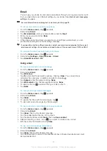 Preview for 34 page of Sony Ericsson X10 mini pro Extended User Manual