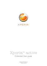 Sony Ericsson Xperia active Extended User Manual предпросмотр