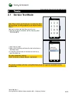 Preview for 6 page of Sony Ericsson Xperia arc S LT18a Test Instructions