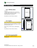 Preview for 8 page of Sony Ericsson Xperia arc S LT18a Test Instructions