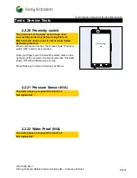 Preview for 15 page of Sony Ericsson Xperia arc S LT18a Test Instructions