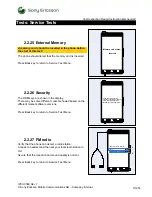 Preview for 17 page of Sony Ericsson Xperia arc S LT18a Test Instructions