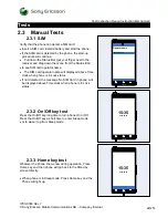 Preview for 22 page of Sony Ericsson Xperia arc S LT18a Test Instructions