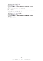 Preview for 32 page of Sony Ericsson Xperia neo V Extended User Manual