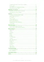 Preview for 2 page of Sony Ericsson Xperia Pureness User Manual