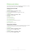 Preview for 25 page of Sony Ericsson Xperia Pureness User Manual