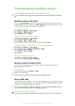 Preview for 30 page of Sony Ericsson Xperia Pureness User Manual