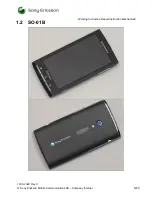 Предварительный просмотр 5 страницы Sony Ericsson Xperia SO-01B Working Instructions