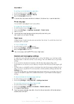 Preview for 28 page of Sony Ericsson Xperia W8 Walkman E16 Extended User Manual