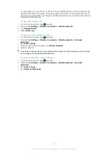 Preview for 30 page of Sony Ericsson Xperia W8 Walkman E16 Extended User Manual