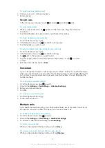 Preview for 32 page of Sony Ericsson Xperia W8 Walkman E16 Extended User Manual