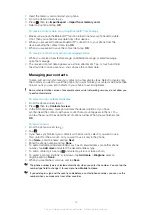 Preview for 36 page of Sony Ericsson Xperia W8 Walkman E16 Extended User Manual