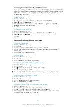 Preview for 38 page of Sony Ericsson Xperia W8 Walkman E16 Extended User Manual