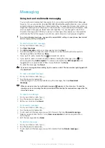 Preview for 40 page of Sony Ericsson Xperia W8 Walkman E16 Extended User Manual