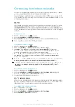 Preview for 62 page of Sony Ericsson Xperia W8 Walkman E16 Extended User Manual