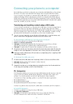 Preview for 69 page of Sony Ericsson Xperia W8 Walkman E16 Extended User Manual