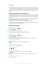 Preview for 83 page of Sony Ericsson Xperia W8 Walkman E16 Extended User Manual