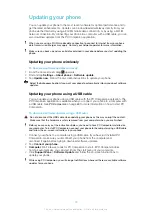 Preview for 95 page of Sony Ericsson Xperia W8 Walkman E16 Extended User Manual