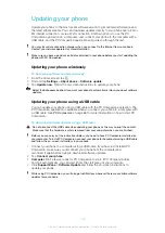 Preview for 106 page of Sony Ericsson Xperia X10 Extended User Manual