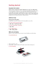 Preview for 7 page of Sony Ericsson XPERIA Extended User Manual