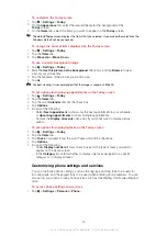 Preview for 34 page of Sony Ericsson XPERIA Extended User Manual