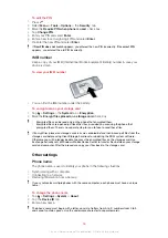 Preview for 36 page of Sony Ericsson XPERIA Extended User Manual