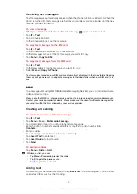 Preview for 44 page of Sony Ericsson XPERIA Extended User Manual