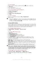 Preview for 46 page of Sony Ericsson XPERIA Extended User Manual