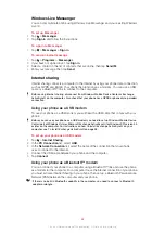 Preview for 62 page of Sony Ericsson XPERIA Extended User Manual