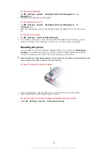 Preview for 86 page of Sony Ericsson XPERIA Extended User Manual