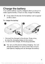 Предварительный просмотр 4 страницы Sony Ericsson Z250A User Manual