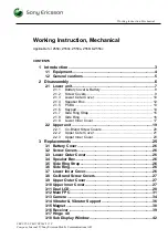 Preview for 1 page of Sony Ericsson Z550a Working Instruction, Mechanical