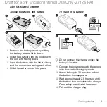 Предварительный просмотр 5 страницы Sony Ericsson Z712a User Manual