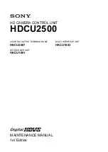 Sony 10001 Maintenance Manual preview