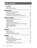 Preview for 8 page of Sony 1001K - PSP Game Console Instruction Manual