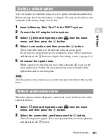 Preview for 121 page of Sony 1001K - PSP Game Console Instruction Manual