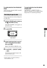 Preview for 69 page of Sony 1070 Handbook