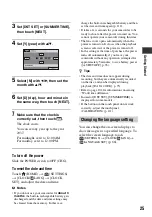 Preview for 25 page of Sony 1080i Operating Manual