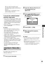 Preview for 63 page of Sony 1080i Operating Manual